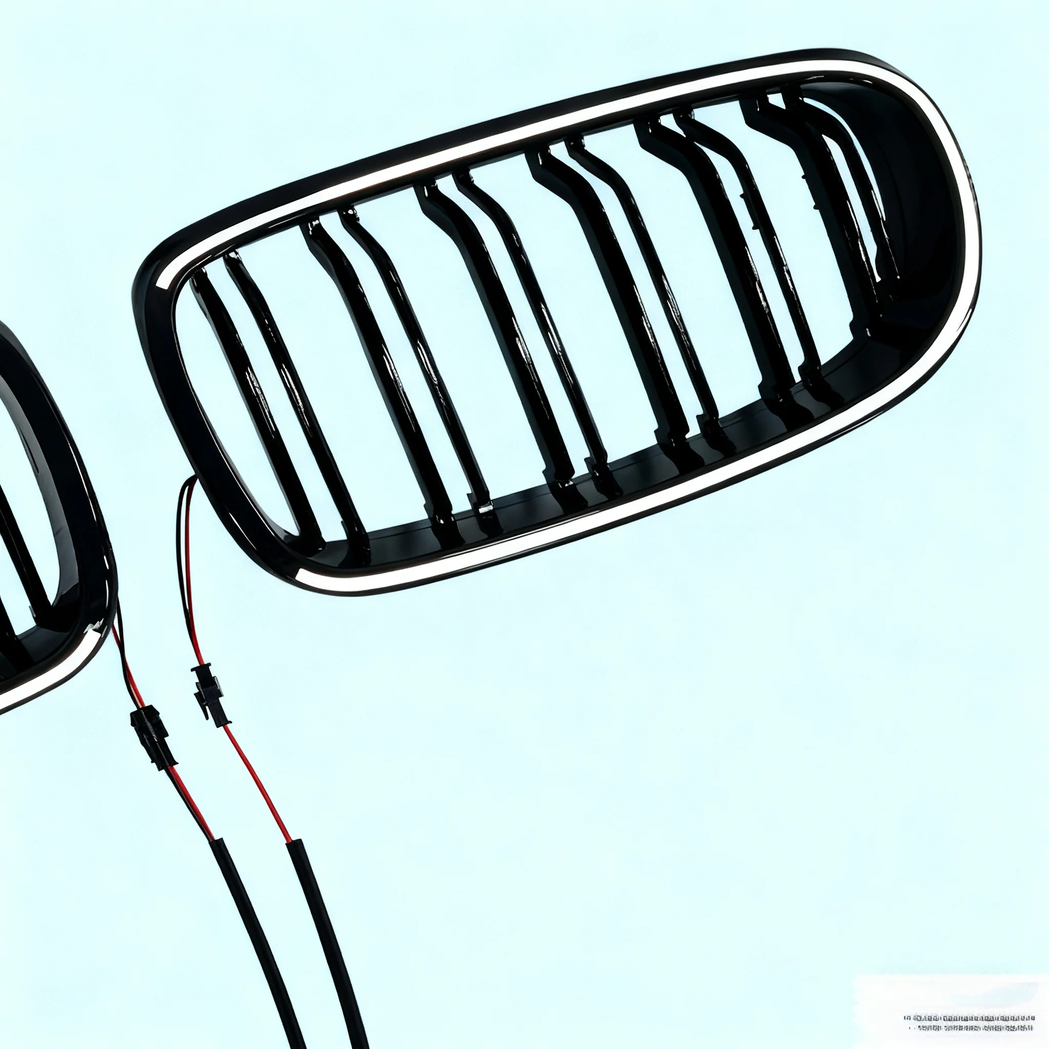 شبكة LED الجبهة العلوية المبرد تجميل شوايات السباق لسيارات BMW 3-Series E90 E91 4-Doors 320i 335i 325i مع الضوء 2009-2011