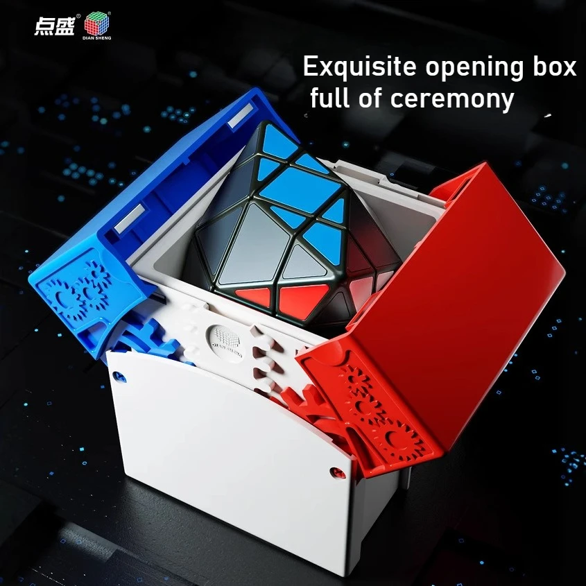 Diansheng Quadrangle Pyramid Cube รูปไม่สม่ําเสมอ Deformed Octahedron Smooth Quadrangle Cube ปริศนาเกมสําหรับผู้ใหญ่/เด็ก