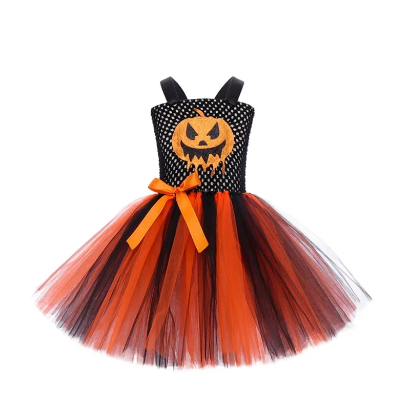 Pumpkin Cosplay Clothes Dress For Girl Gothic Halloween Costumes TuTu Dress Halloween Cosplay Costume Carnival Party Clothes