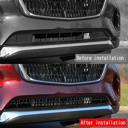 For Mazda Cx90 Cx-90 2024 2025 ABS Black Front Bumper Lower Middle Mesh Grille Grill Decoration Cover Trim Sticker Car Styling