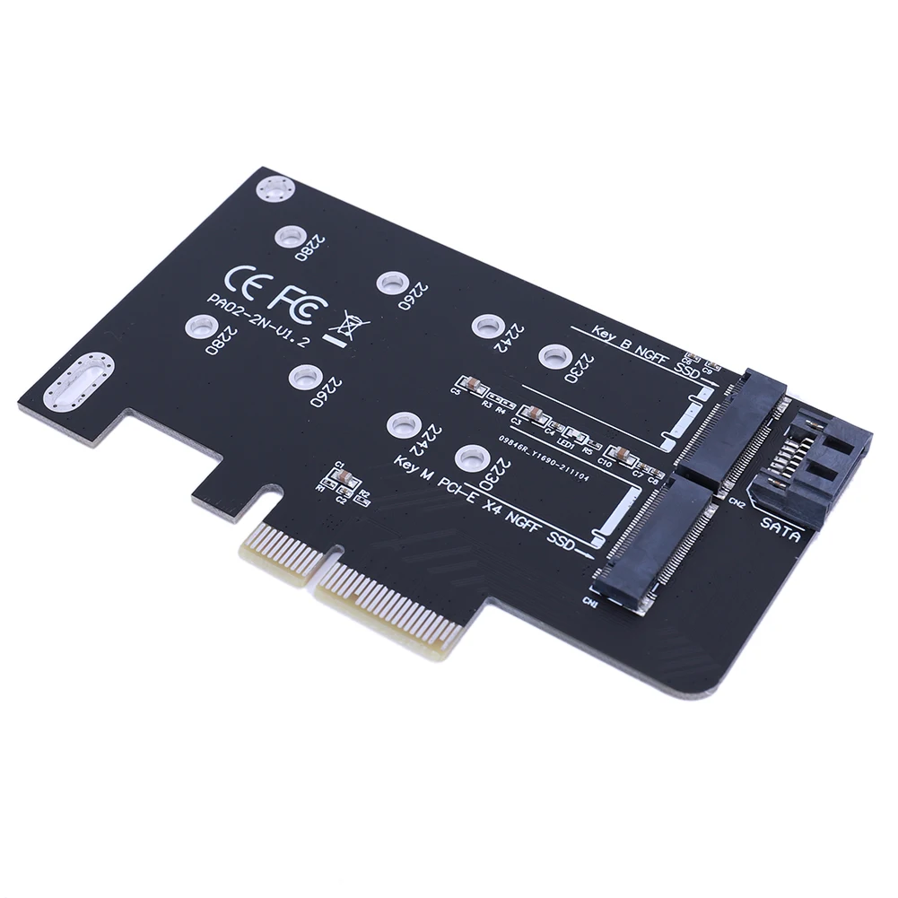 

Плата расширения M.2 NVMe SSD NGFF к PCIE X4, адаптер с поддержкой PCI-e PCI Express 4,0 X4 SSD 2280 2260 2242 2230 для настольного ПК