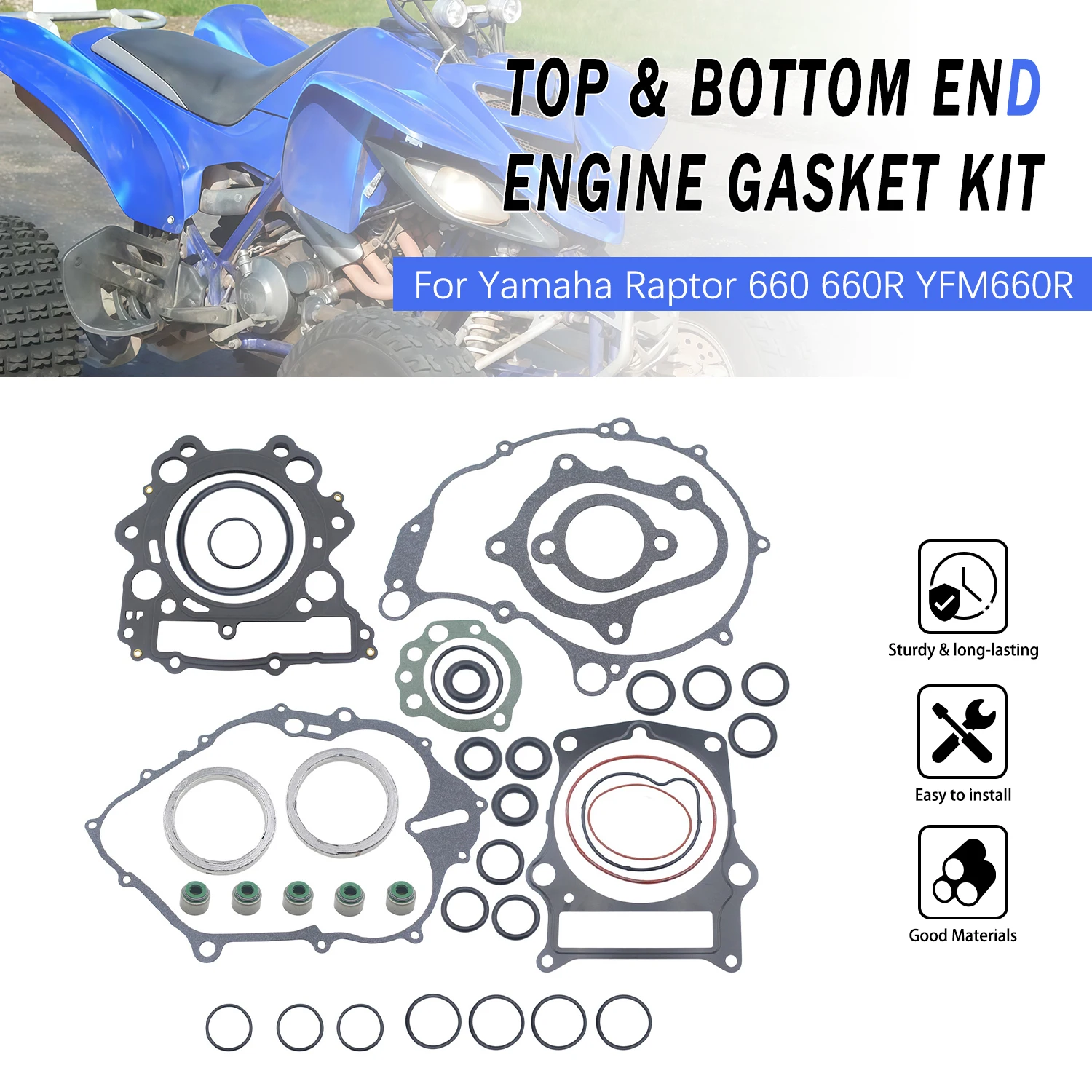 For Yamaha Raptor 660 660R YFM660R 2001 2002 2003 2004 2005 Motorcycle Accessories Engine Cylinder Head Gasket 1061-0289