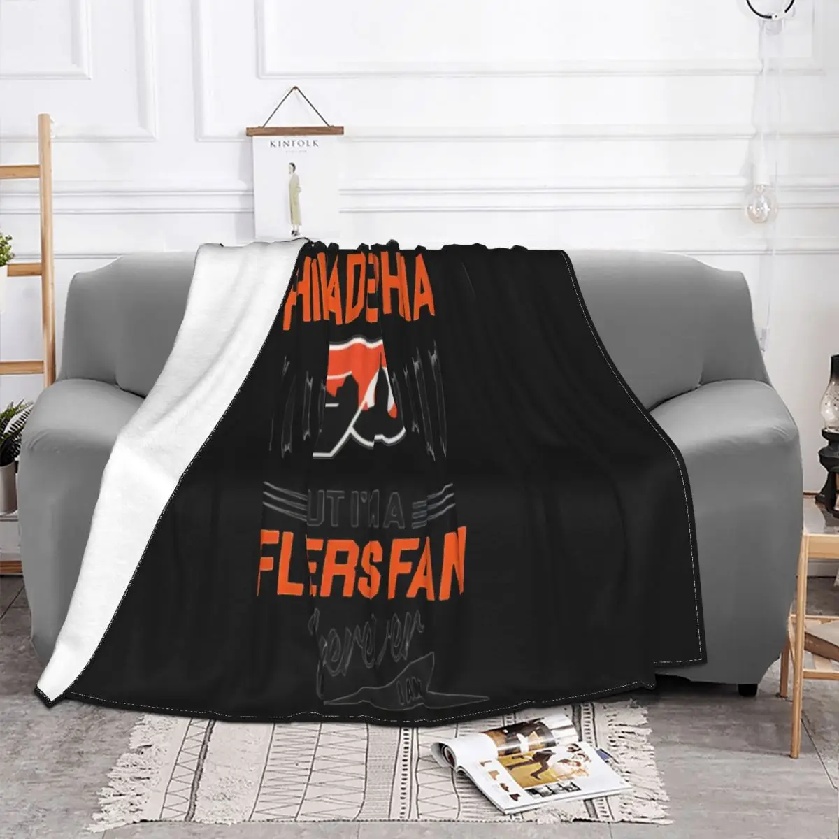 I May Not Be In Philadelphia But I Am A Flyer Fan Wherever I Am A Uni Hip Hop Throw Blanket