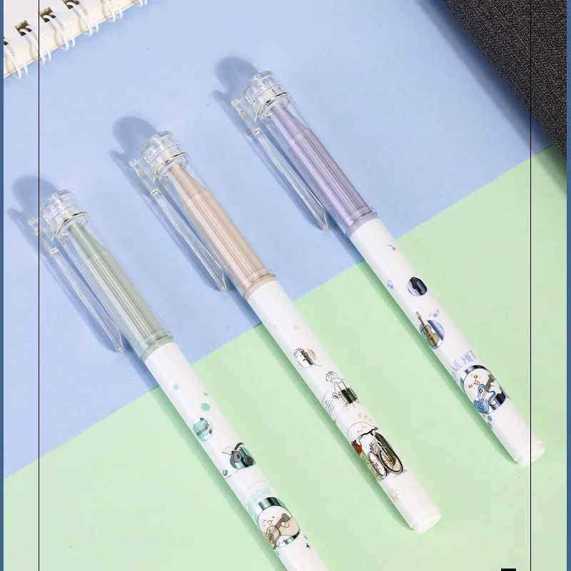 3 шт., гелевые ручки с черными чернилами, 0,5 мм