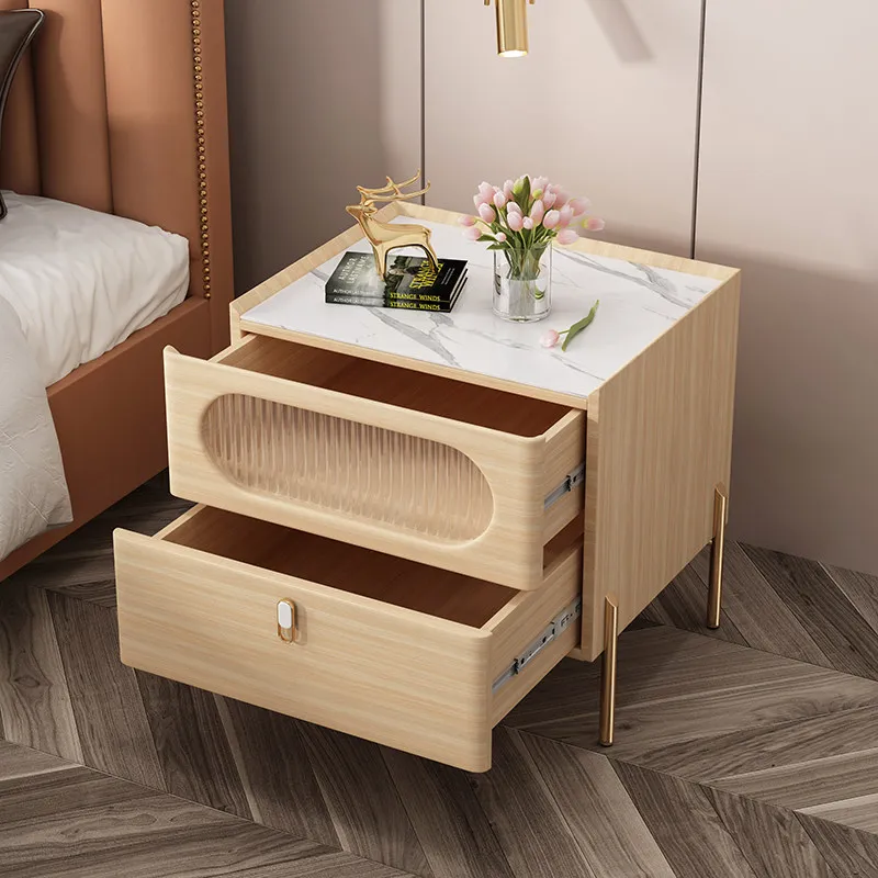 Removable Adjustable Bedside Table Luxury Gray Organizer Modern Bedside Table Drawers Gothic Mesitas De Noche Bedroom Furniture