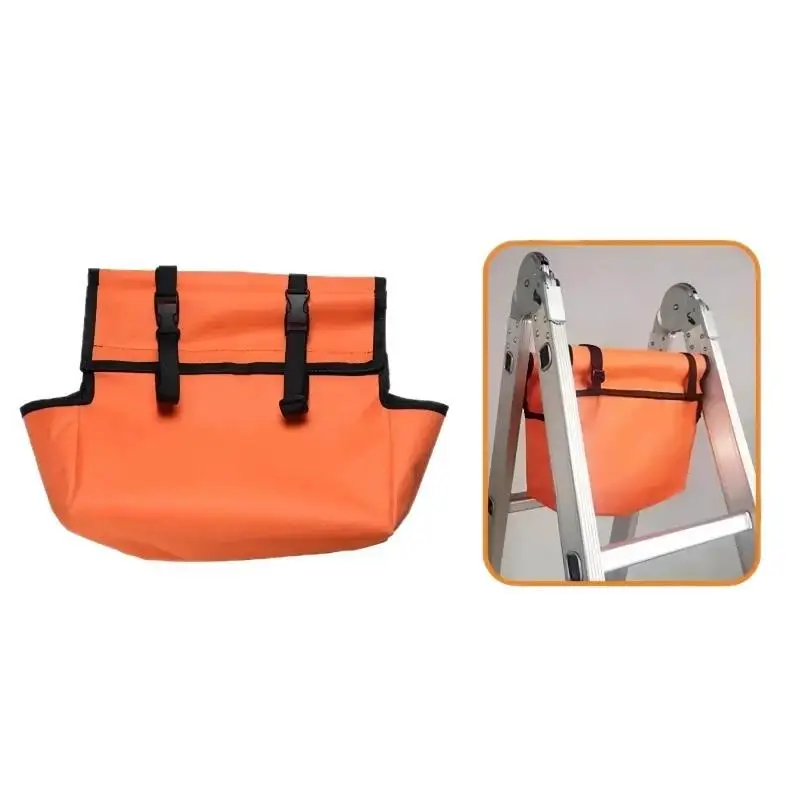Folding Ladder Tool Bag Hanging Organizer Portable A-Frame Ladder Storage Pouch For Worksite