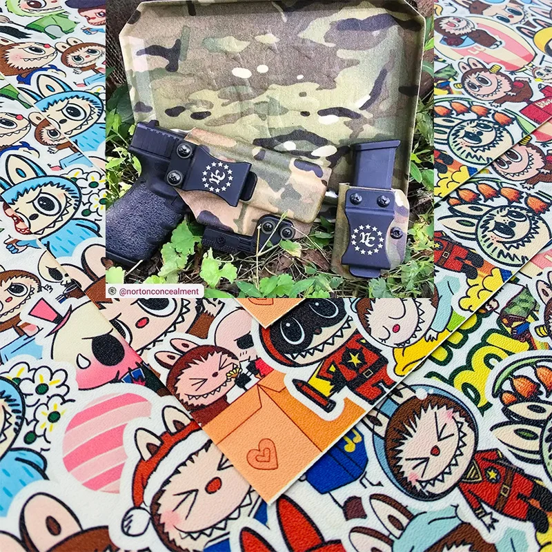 8 Sizes Cartoon Patterns KYDEX Thermoform Plate Board Thermoplastic Sheet Material For Holsters Sheath Scabbard Cover DIY Making