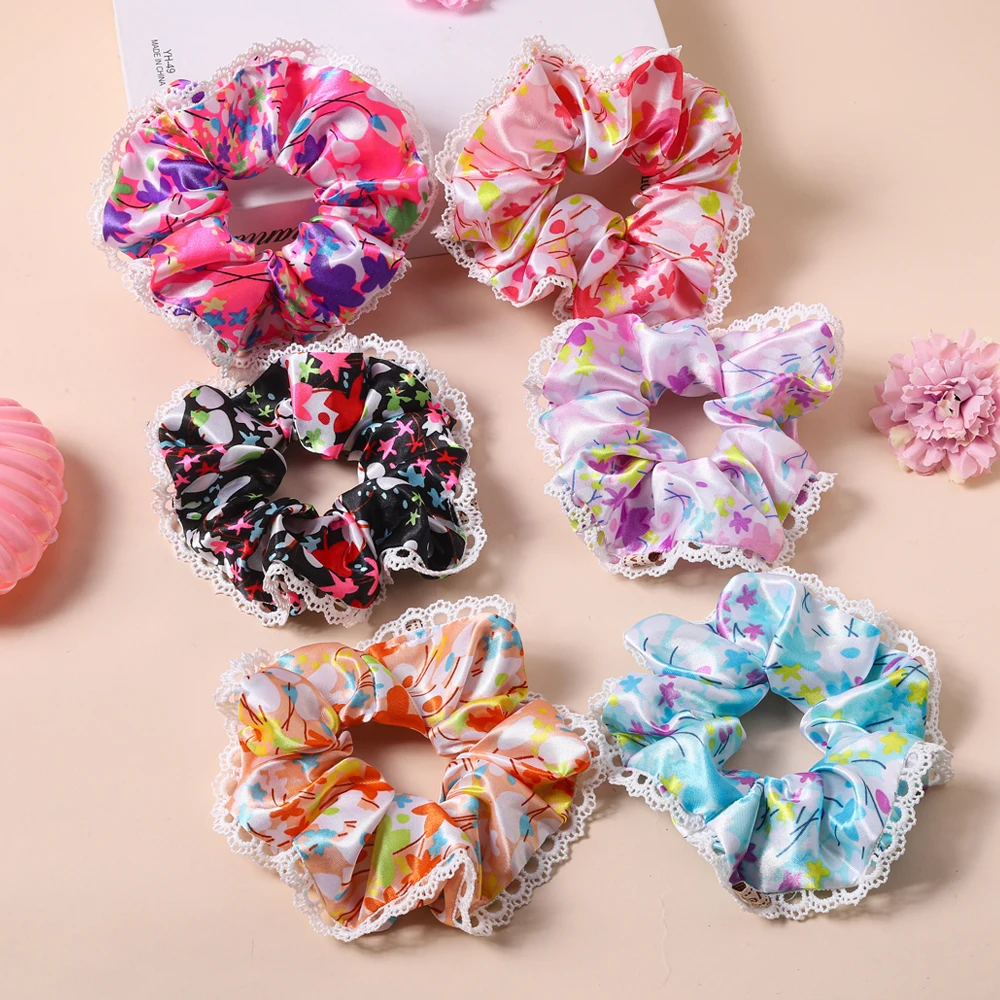 

2024 Set Hot Selling Velvet Scrunchies Hairband Women Elastic Ponytail Holder Girls Sequin Bow Kids Party DIY Hair Accessories