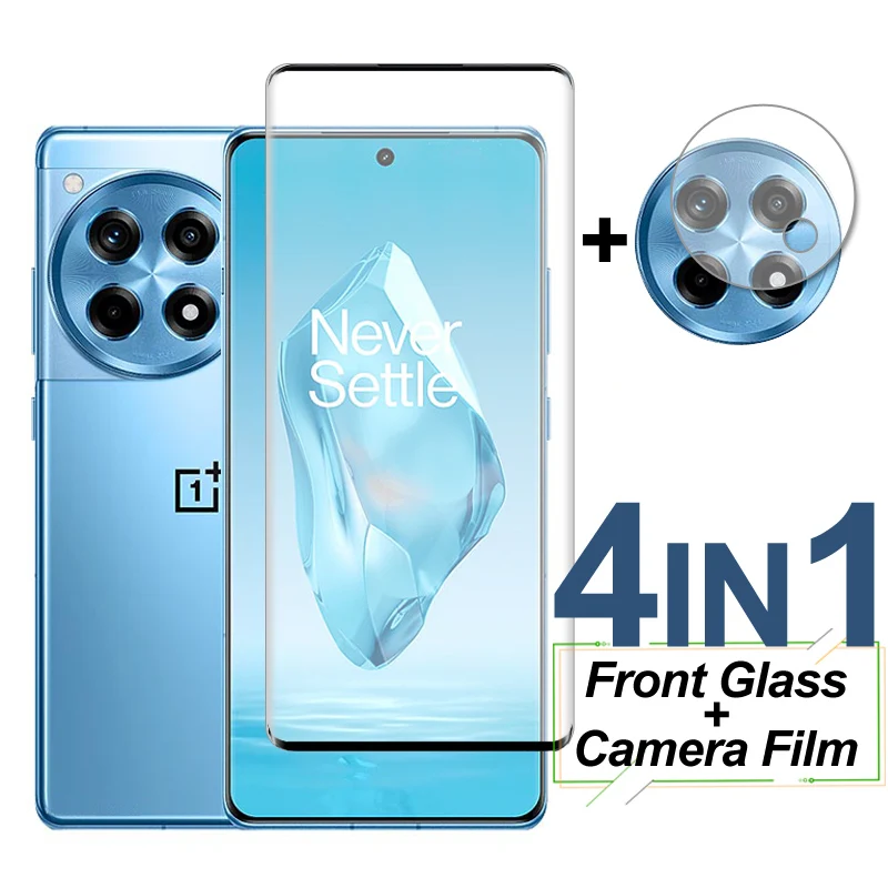 Full Cover Tempered Glass For Oneplus 12R Screen Protector On Oneplus 12R Protective Phone Camera Lens Film For Oneplus 12R 12