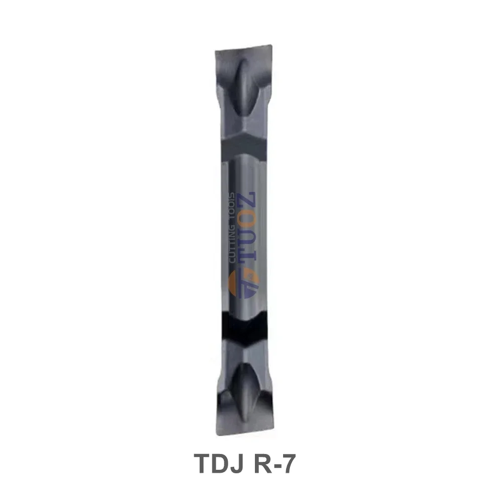 Imagem -02 - Ferramenta de Corte de Torno de Lâmina Entalhada Carbide Grooving Inserts Tdj Tdj2r 6d 7d 15d r6 r7 R15 2r 3r mm mm Tdj3r 6d 7d 15d