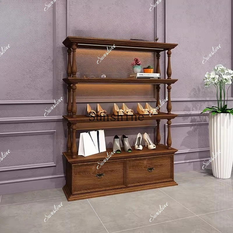 Retro display jewelry jewelry museum custom against the wall high cabinet  FT
