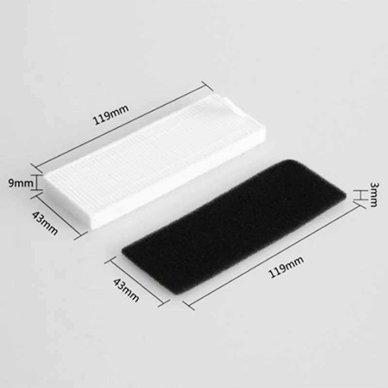 10PCS ตัวกรอง HEPA หุ่นยนต์เครื่องดูดฝุ่นอุปกรณ์เสริมสําหรับ Cecotec Conga Excellence 1090