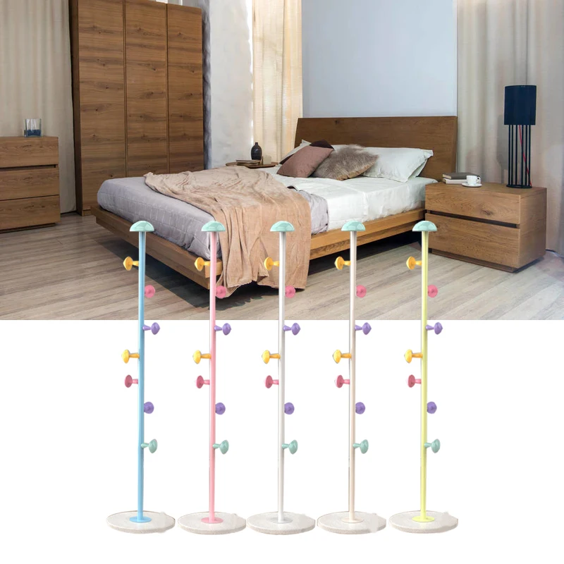 

Coat Tree Metal Coat Rack Stand Hanger Rack Stand Hanger Rack Metal 7 Hooks Removable Houseware Standing Coat Hanger for Bedroom