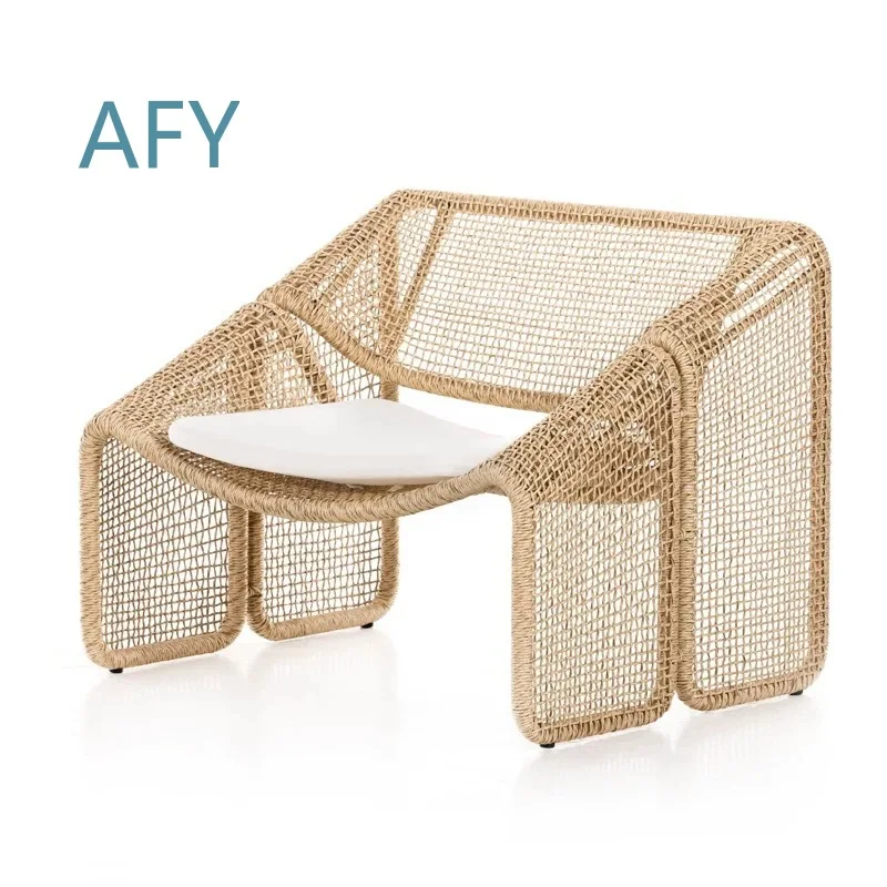 Outdoor Wicker Sofa Set for Garden Patio Balcony Art Lounge Chair for Relaxation Outdoor Furniture for Home Decor Outdoor