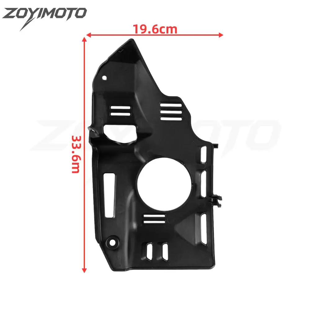 Motorcycle Front Coolant Reserve Tank Cover Protector 19160-K1T-E100 For Honda CRF300L Rally 2021 2022 2023 Black