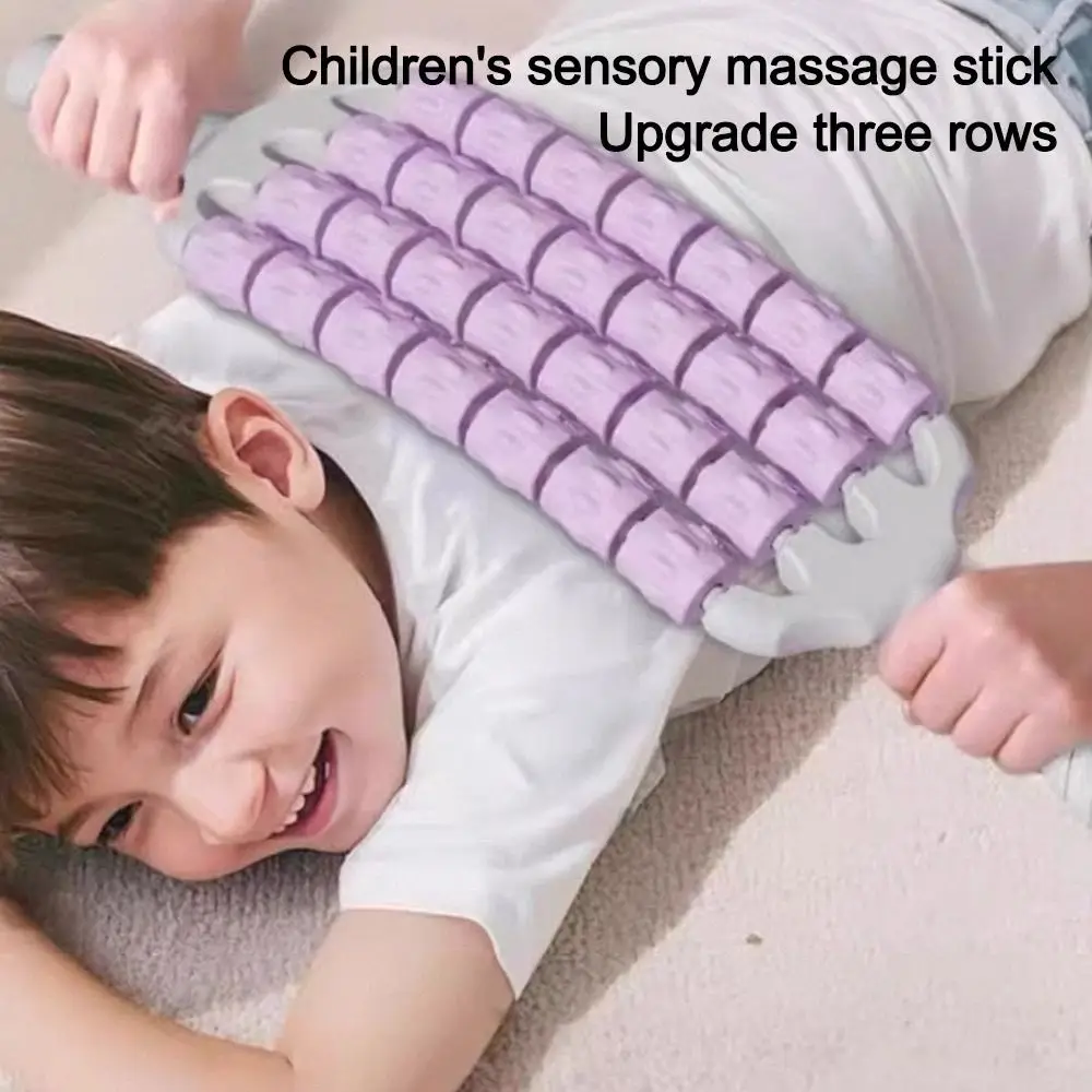 

Новый трехрядный изогнутый массажный ролик для йоги с противоскользящим покрытием, инструмент для массажа Гуаша для расслабления мышц и тела