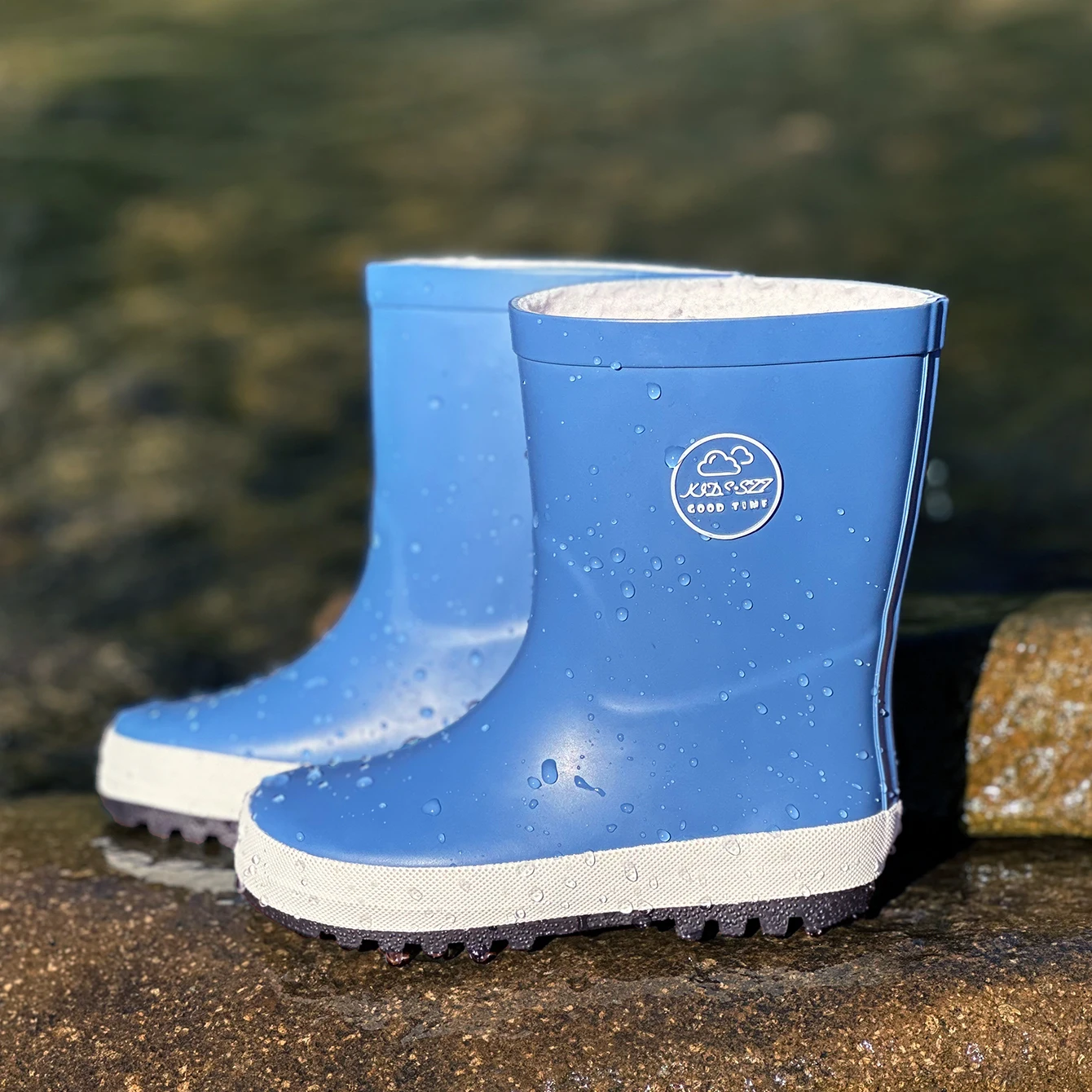 

Kids Comfy Explorer Rain Boots Waterproof Non Slip Warm Durable Breathable Shoes for Boys and Girls Outdoor Adventures Camping H