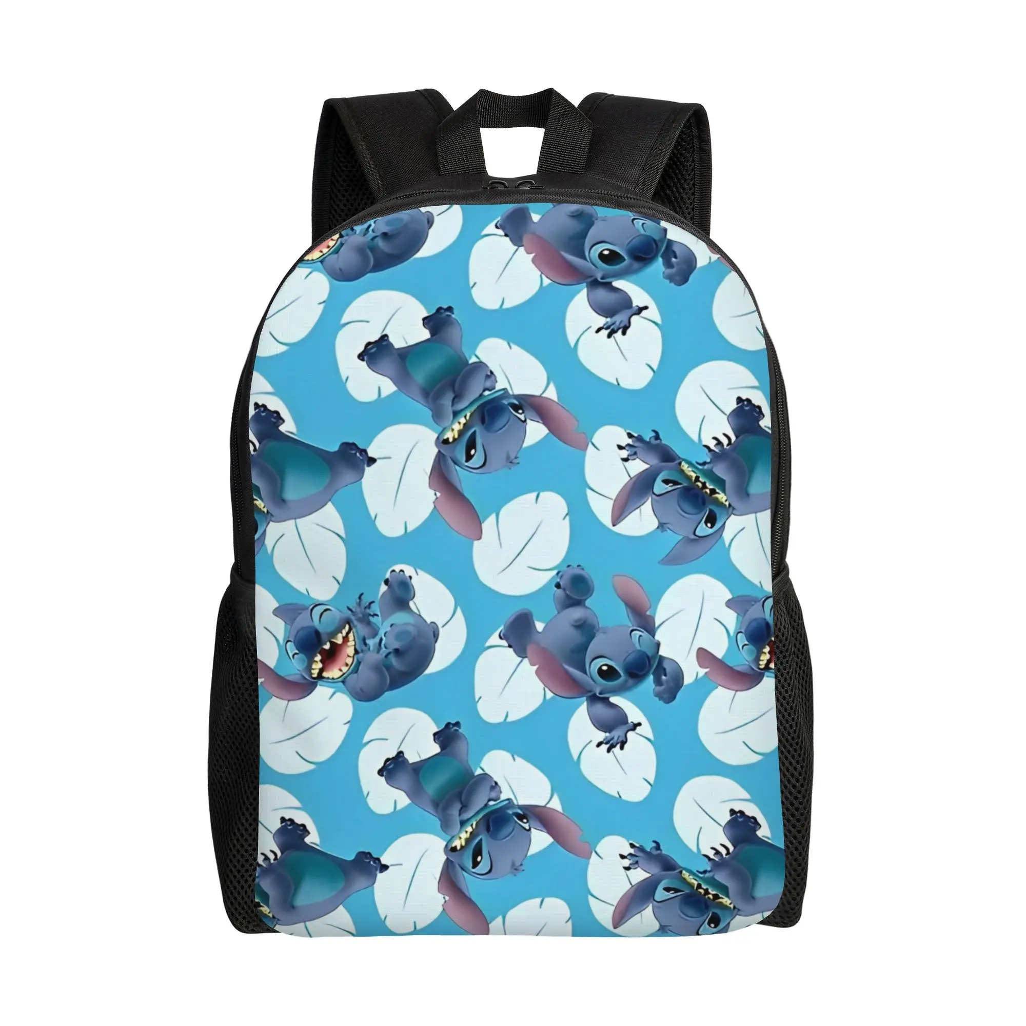 

Рюкзак Stitch Toss on Blue Springs для мужчин и женщин, стильный, для старшей школы, деловой, повседневный, с мультяшным принтом, для ноутбука, компьютера, холщовый, спортивный