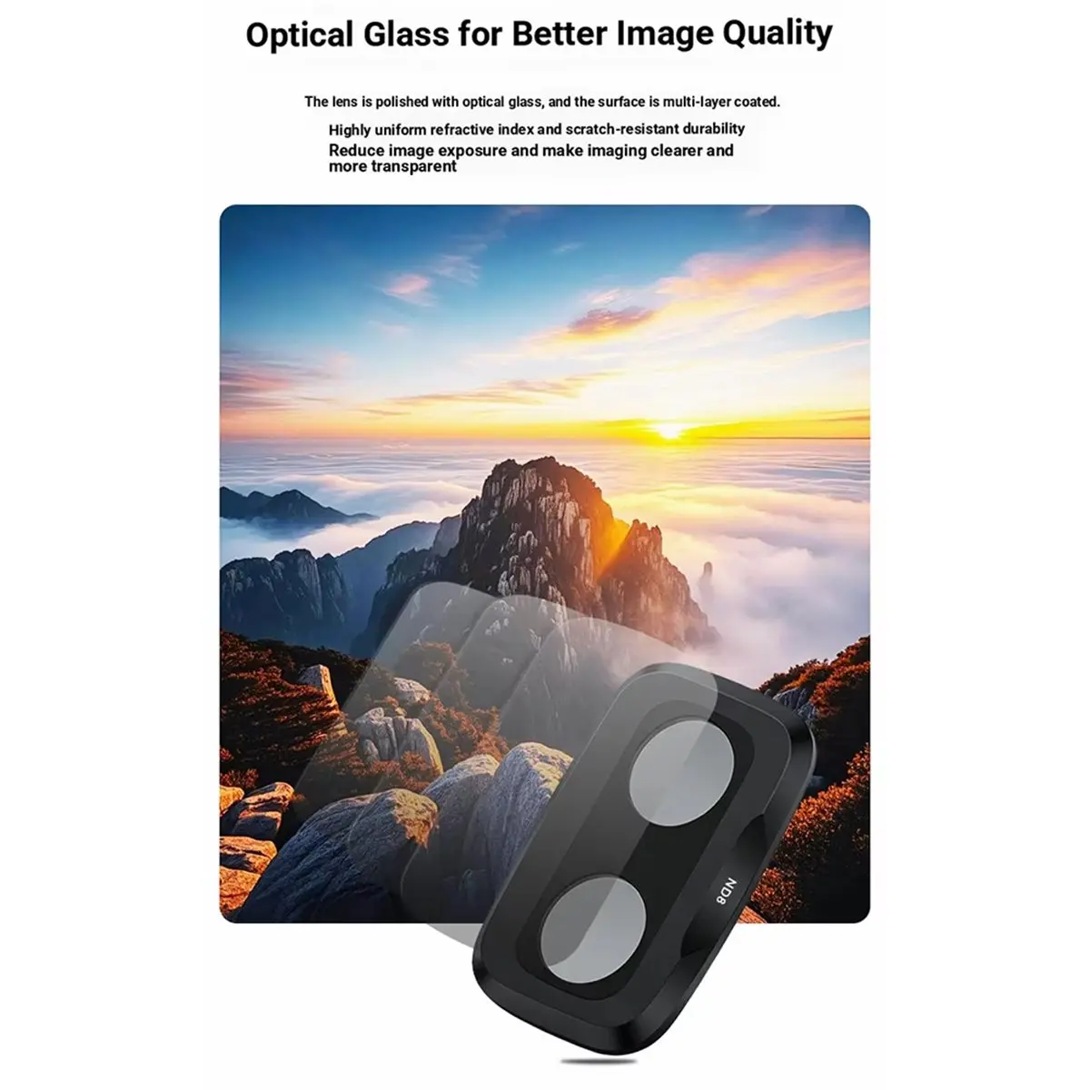 Camera Filter for Pocket 4Pro ND8/ND16/ND32/ND64 Neutral Density Filter High-Definition Optical Glass Filters