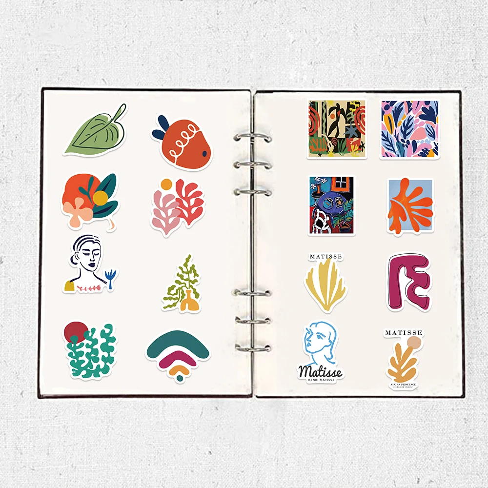 50 Stuks Matisse Stijl Sticker Abstracte Kunst Poster Schilderij Skateboard Telefoon Laptop Bagage Cool Graffiti Stickers