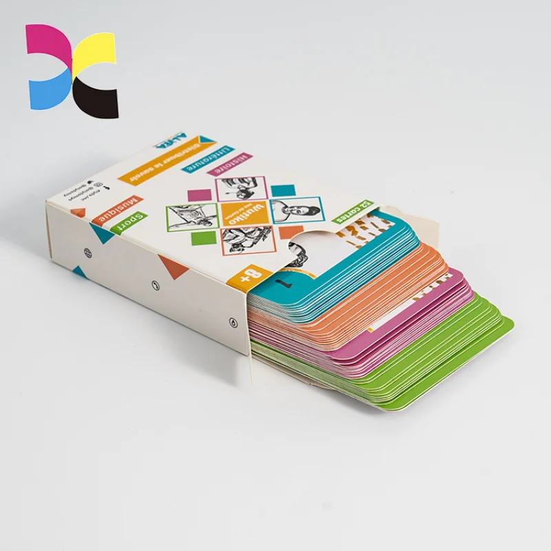 custom.Customizable Kids Affirmation Flash Cards Family Playing Game Cards with Printed in Paper Material