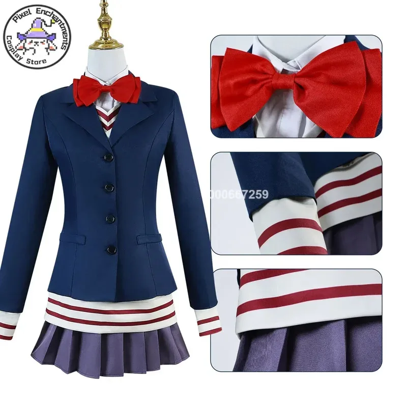 New Hot Anime Dandadan Momo Ayase Aira Shiratori Okarun Cosplay Costume Women Men School Uniform Wig Halloween Christmas Party