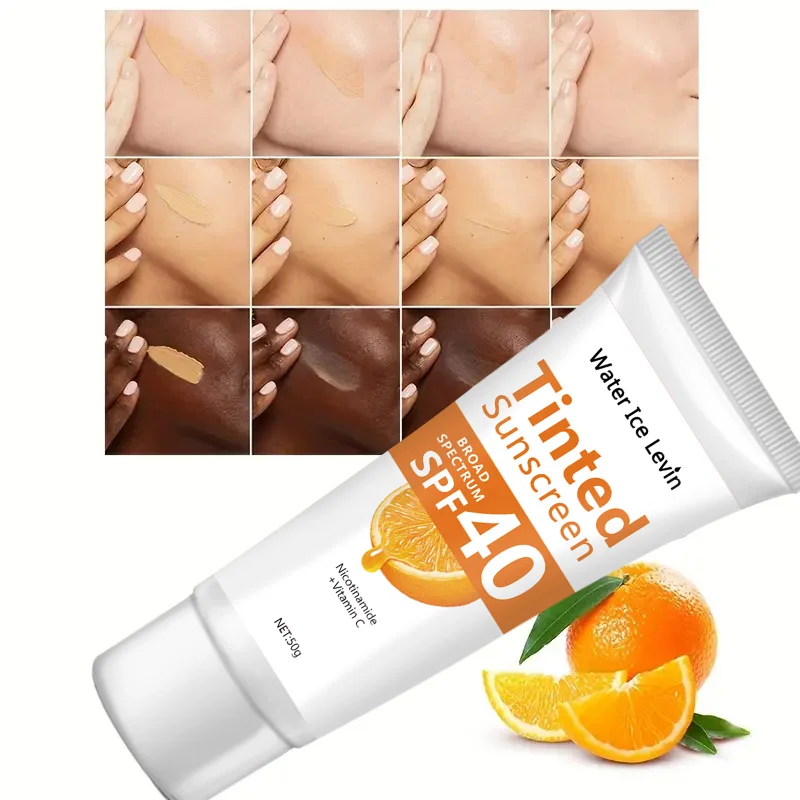 لوشن واقي من الشمس باللون البرتقالي، كريم واقي من الشمس للعناية بالبشرة، كريم واقي من الشمس لتبييض الوجه، مرطب مضاد للشيخوخة والتحكم في الزيوت