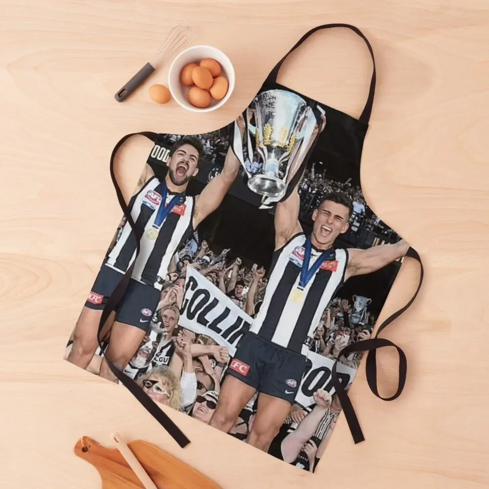 

Daicos Brothers Premiership Trophy Collingwood Apron chef costume Kitchen accessories carpenter Chef Uniform Women Apron