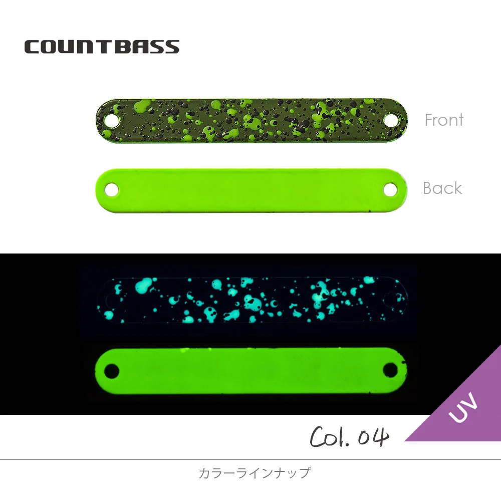 COUNTBASS 3/64oz 1,3g, 5/64oz 2,3g Messing Forellenlöffel mit Widerhaken UV-Farben Angelköder Hecht Anglerköder – Detail 10