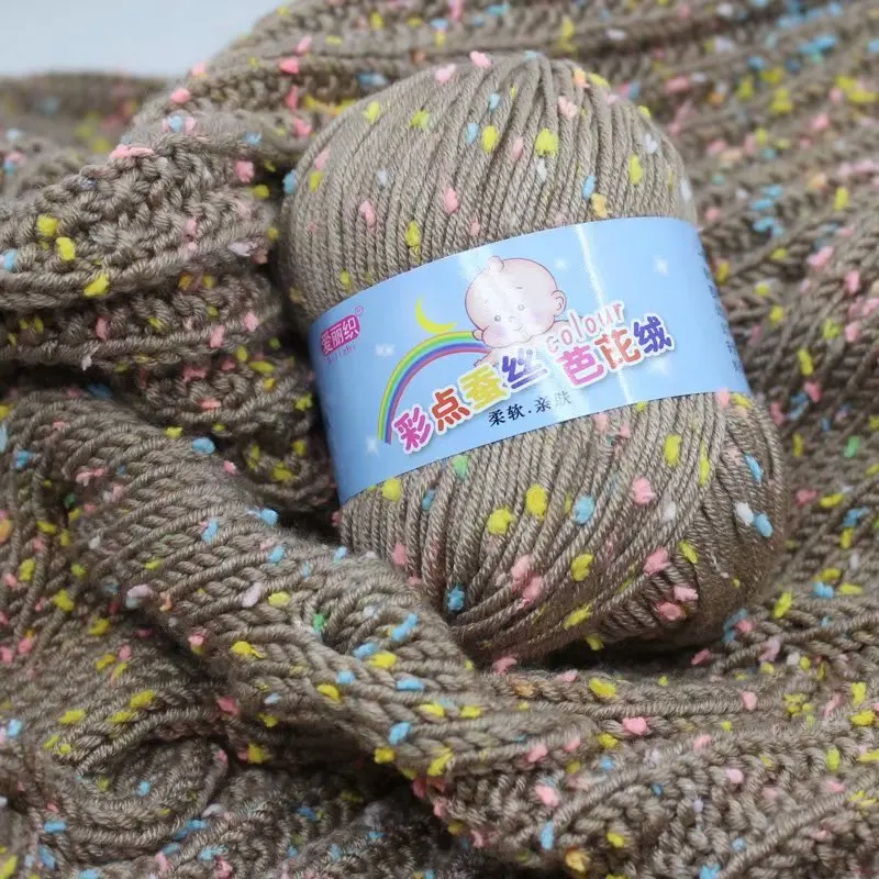 50g/ball Baby Cotton Cashmere Yarn Hand Knitting Crochet Worsted Yarn for Hand Knitting and Crochet