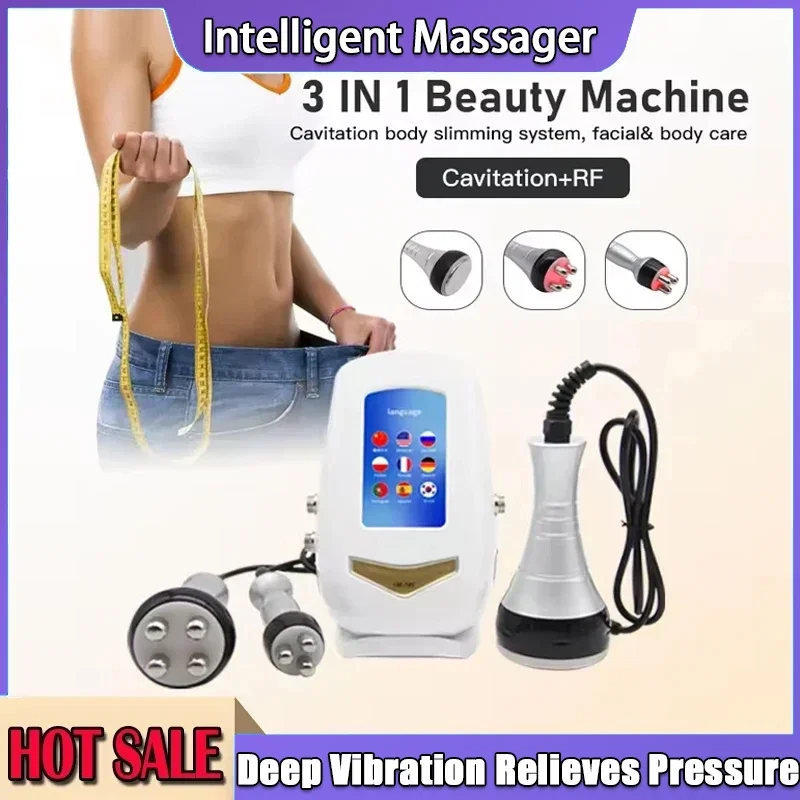 

2025 Лидер продаж 40 К ультразвуковая кавитация тела лица радиочастотный массаж машина для похудения коррекция фигуры для похудения сжигание жира