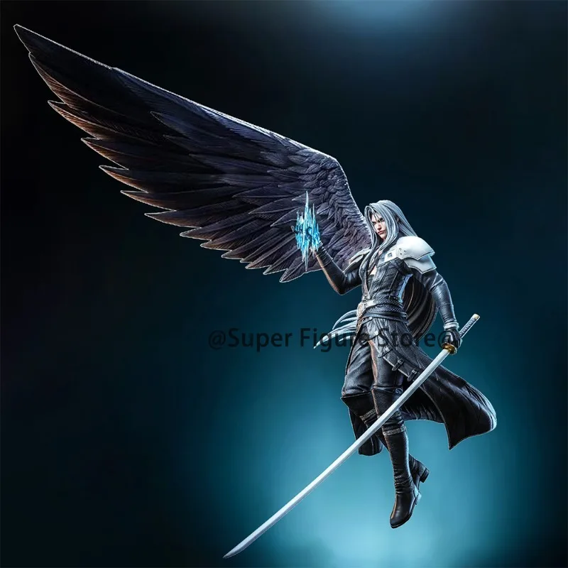 أنيمي كاي Sephiroth سحابة تيفا عمل الشكل واحد مجنح الملاك تمثال سطح المكتب الحلي البلاستيكية جمع دمية نموذج اللعب الهدايا