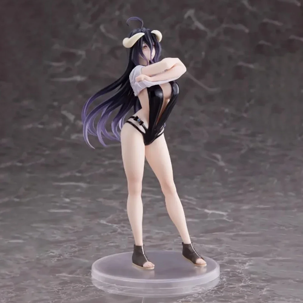 18CM Anime Overlord IV Albedo Coreful Figure T-Shirt maillot de bain Ver Sexy fille PVC figurines Hentai Collection modèle jouets cadeau