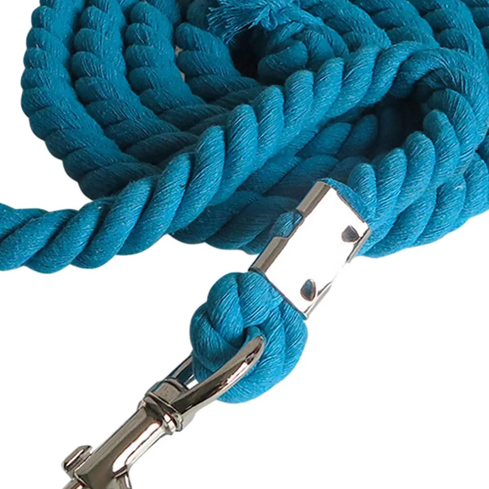 Corde de plomb tressée pour cheval, accessoire professionnel durable pour bétail, facile à utiliser, 2,2 à pression, rêne équestre, licou de course