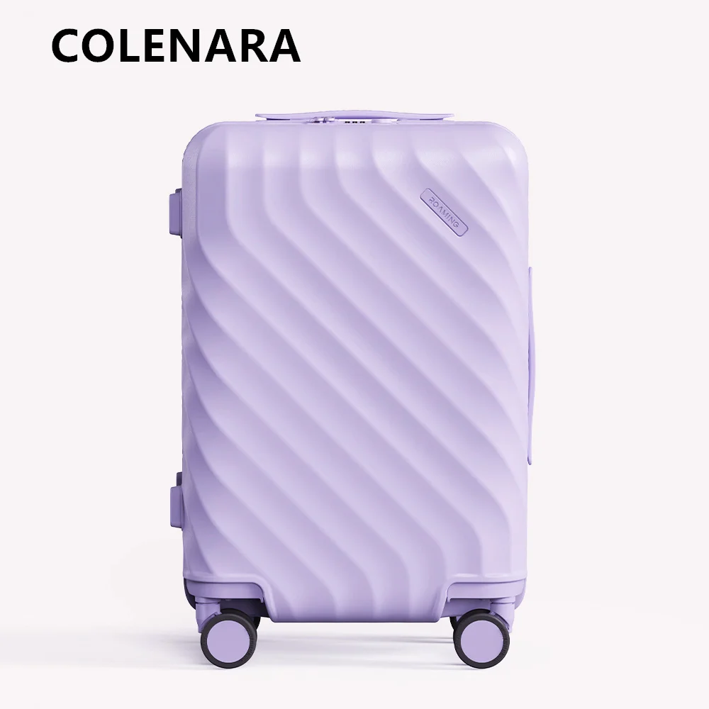 

COLENARA 24"26" Suitcase Large-capacity Trolley Case 20-inch PC Boarding Box Women's Password Box Carry-on Travel Luggage