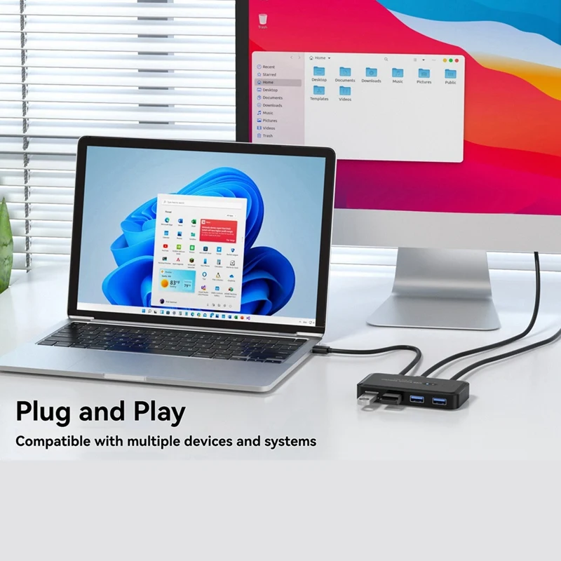 USB 3.0 KVM pengalih pemilih KVM Hub, stasiun Dok 2 komputer berbagi Printer Keyboard Laptop PC Aksesoris Desktop