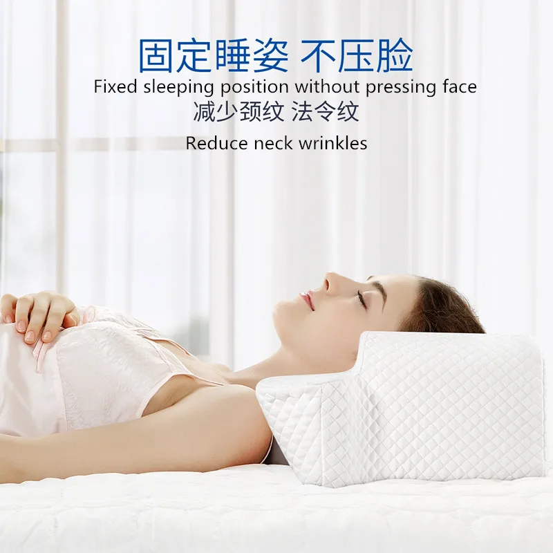 Beauty Pillow Anti Aging Pillow Anti-Wrinkle Neck Sleeping Massage Memory Foam visco sponge Comfortable Skin Care Sleep Well