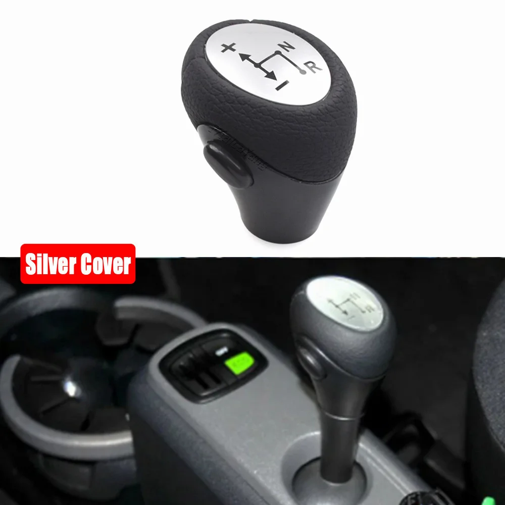 VekAuto Perilla Cambio Automático Compatible Smart Fortwo 450 (1998-2014): Plástico Negro, Fácil Instalación