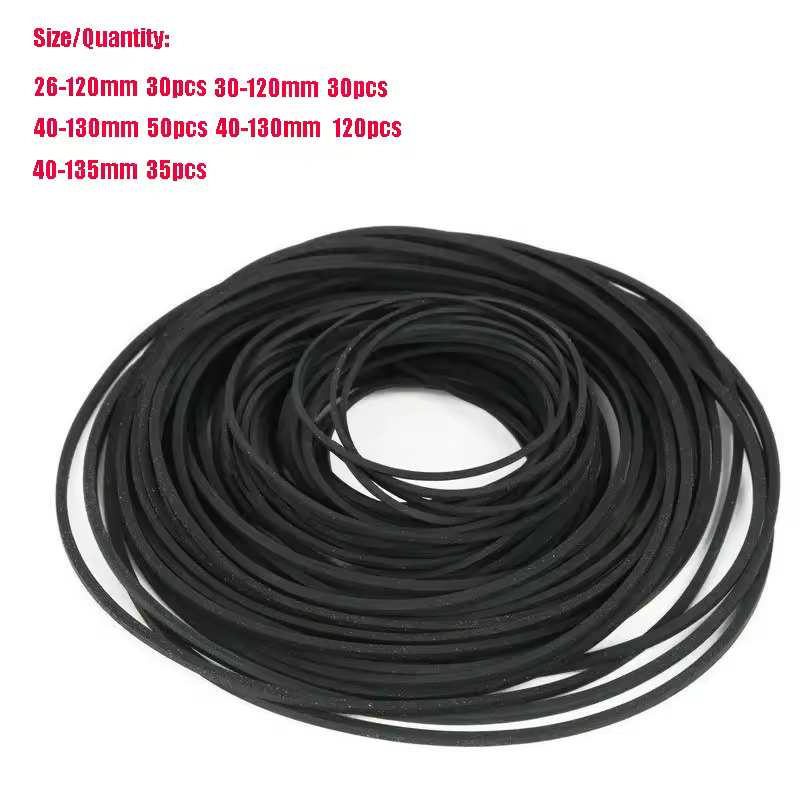 30-120pack Universal Mix Replacement Rubber CD DVD Rubber Belt Turntable New Assorted Strap Cassette Tape Recorder Cassette Tape - Image 5