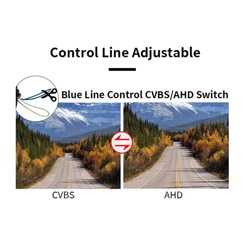 ABXN-Car AHD CVBS Camera For VW Golf For VW Polo Bora Reverse View Camera With Relay Reversing Assist Night Vision Functionality