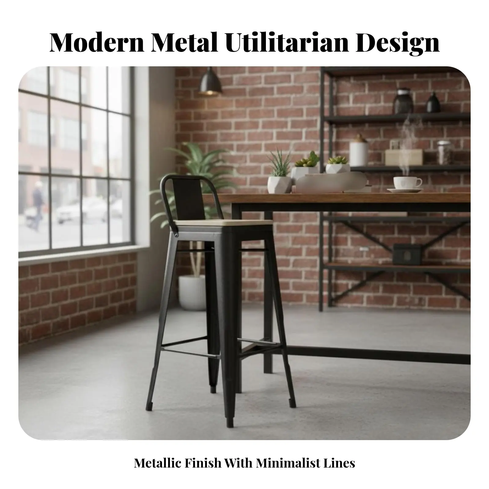 

Низкий высокий стул Lowrear: функциональный и стильный, с мягкой обивкой и спинкой, в современном дизайне класса люкс для посетителей кафе.