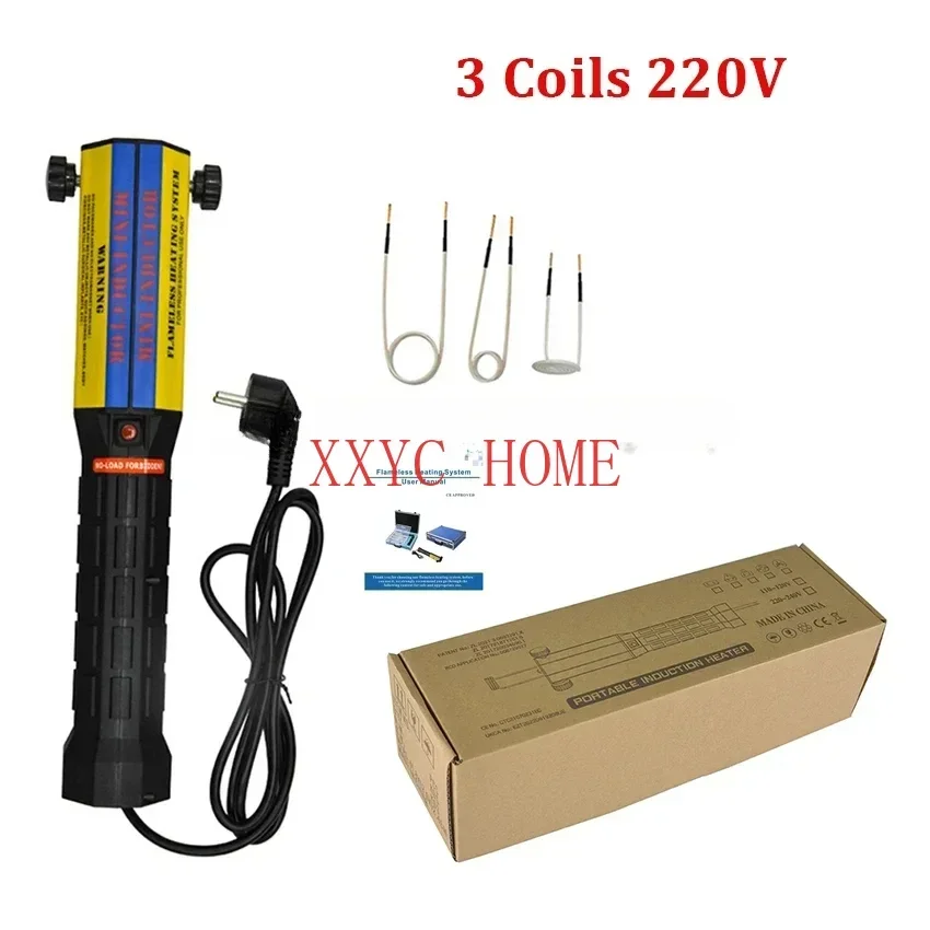 1000W Magnetic Induction Heater Bolt Remover Car Repair Machine Tool Screw Tool Bolt Heat Remover Tool Kit 8 Coils 110V/220V