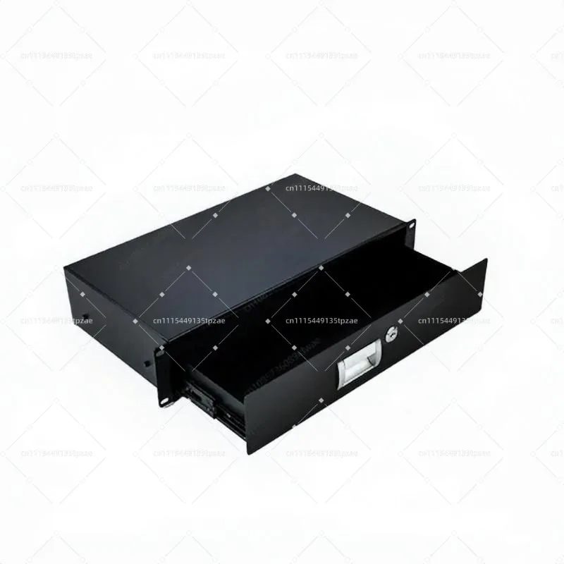 2U Rack Mount Drawer, Network Cabinet Drawer for Microphone Flight Case ABS Box