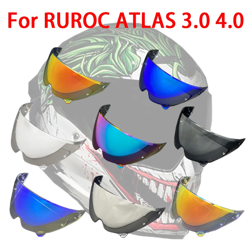 

Visera De Casco Para Atlas 4,0 Шлем Козырек для RUROC ATLAS 3,0 4,0 Мотоциклетный шлем Козырек очки с покрытием Сменные линзы