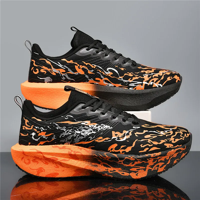 

Men Running Shoes Carbon Plate Marathon Speciality Sports Breathable Lightweight Women's Comfortable Nonskid Leisure Sneakers
