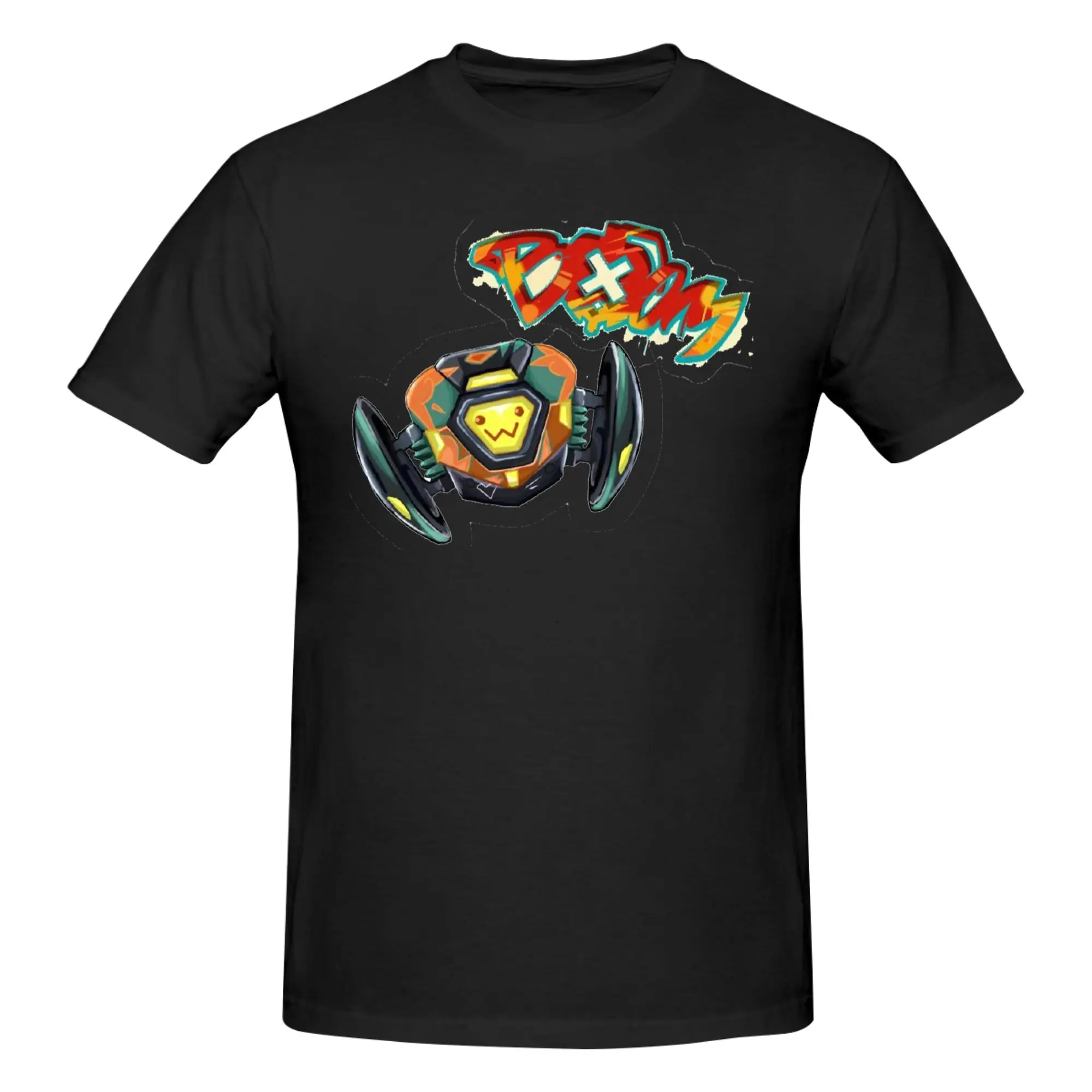 1 Piece BoomBot Funny Graphic 100% Cotton T-Shirt V-Valorant Stylized FPS Fans Tees Tops For Men