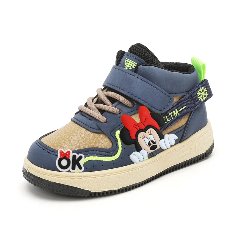 

Disney Children Sports Shoes Girls New Spring Autumn boy Sports Dad Shoes Girls' Big mickey mouse Dirt-Resistant Casual Shoes