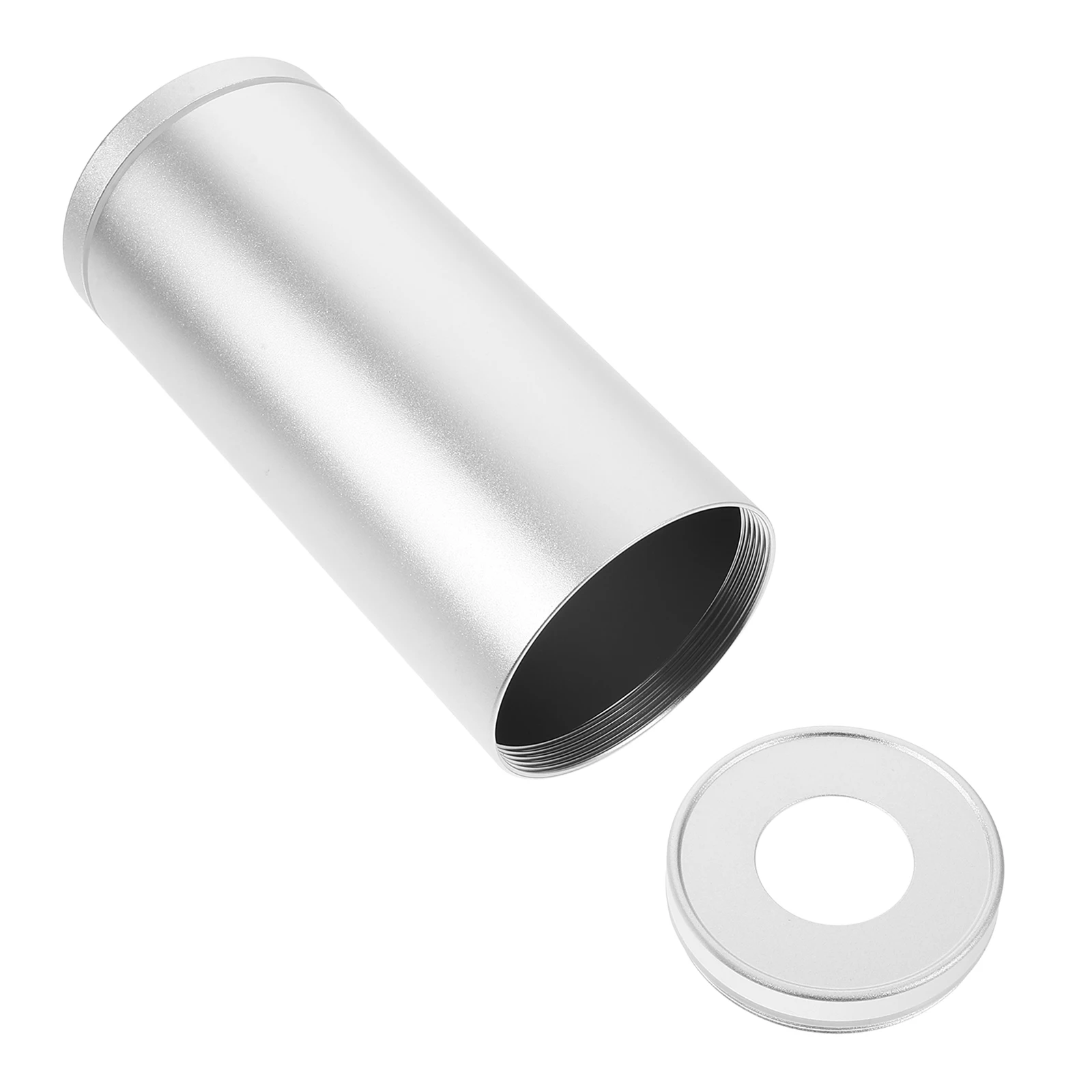 

Aluminum Alloy Car Tissue Box Round Silver Bathroom Cup Office Decor Bulk Storage Vehicle Accessories Multifunctional Organizer