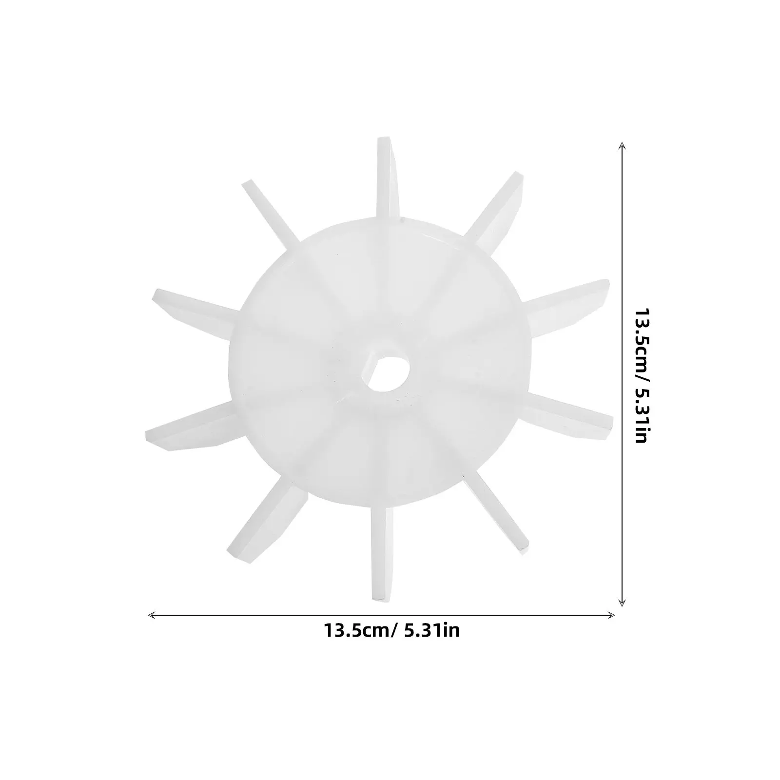 2pcs Plastic Blades For Small Air Replacement Shaft Cooling Accessories Durable Lightweight Universal Fit Direct Drive Motor
