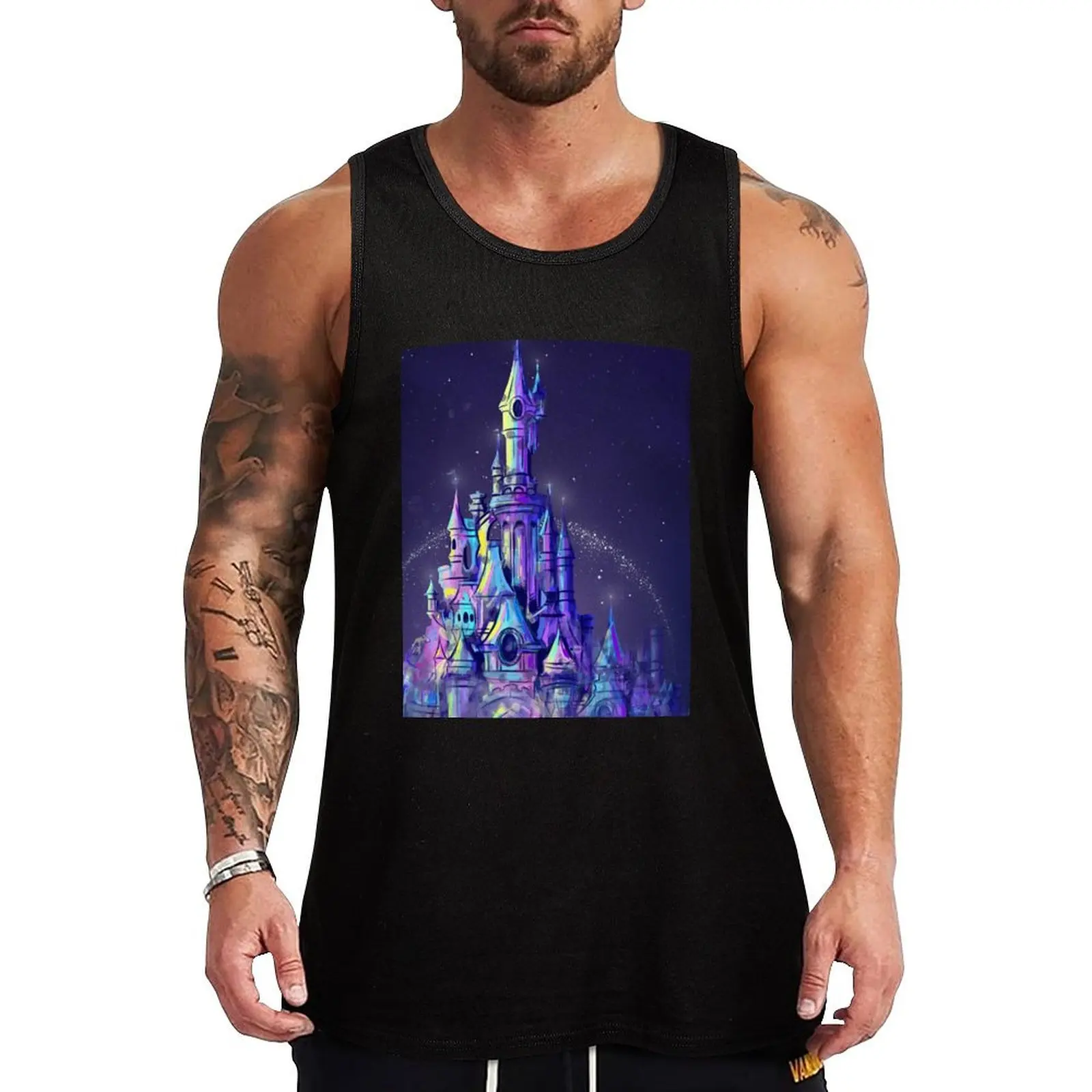 Magic Princess Fairytale Castle Kingdom Tank Top Casual Print Tank Top Daily Graphic Sleeveless Wear